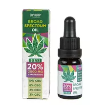 Euphoria plataus spektro CBD aliejus 20 %, 2000 mg CBD, 10 ml