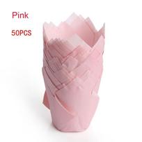 Bakeware Tulip Baking Cup Pastry Tools Cupcake Liners New Cake Tray  Party Supplies Pink
