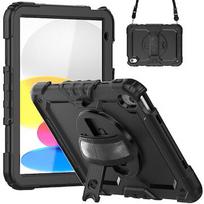 Deqster 360° Tablethülle Rugged Case f. iPad 10.9" (10.Gen.)/A16 Extrem robuste Schutzhülle nach US-Militärstandard (MILSTD 810H) 40-2000079