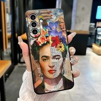 F-Frida Kahlo telefono dėklas, skirtas Samsung A25 A13 A33 5G A54 A36 A35 A56 A52 A14, atsparus smūgiams, minkštas dangtelis Samsung A26 brown