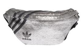 Adidas Originals Polyester Sling Bag, Fanny Pack Regular Unisex Silver & Black GN2149 gray