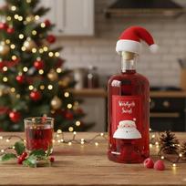Butelis Tadek 250ml su Kalėdine etiketė ir kepure