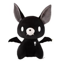 Hot-selling Collectible Plush Toys Featuring Bat Motifs, Cute Accessories, Dark-colored Bat-themed Children's Birthday Gifts 30cm gray