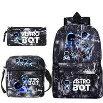 Astro Bot Print Fashion Children'S Backpack Large Capacity Primary And Secondary School Students Leisure Bag Set No specifications gray
