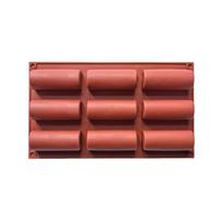 Food Grade Silicone Cylinder Baking Mold Non Stick Heat Resistant Perfect For Granola Bars Chocolate Mousse Desserts A5 brown