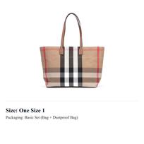 Burberry medvilninė rankinė, peties rankinė moteriška beržo ruda 80840471 One Size 1 beige