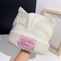 Žieminė storesnė dvigubo sluoksnio vilnonė kepurė su ausimis Moteriška lauko šilta megzta kepurė Vyriška universali šalta kepurė Atsitiktinė universali one size fits all balta