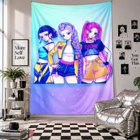 Wall TapestryKpop Demon Hunters Art Hanging Cloth Decorative Background Cover for Room Decoration 100cmx150cm