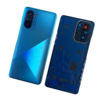 High Quality Battery Glass Cover For Xiaomi Poco F3 5G Glass Back Cover Replacement Rear Housing  Case With Camera Lens Deep Ocean Blue