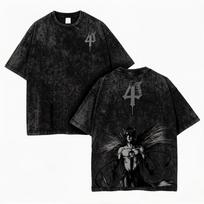 BLEACH Ulquiorra Cifer Manga Retro T-shirt Harajuku Vintage Washed Oversized T Shirt Men Clothing High Quality Cotton Tee Tops XL black