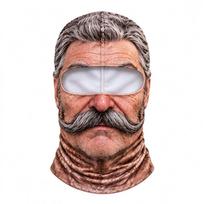 3D Spausdintas Dizainas Realistiškas Veidas Slidinėjimo Kaukė Viso Veido Dengimas Viso Veido Kaklo Apdangalas Motociklui 8 beige