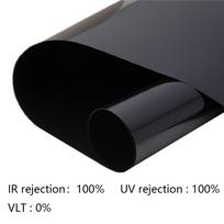 Visiško užtamsinimo langų plėvelė privatumui, blokuojanti 100 % UV spindulių ir šviesos, šilumos kontrolė, tamsinanti vinilinė stiklo plėvelė langui, skirta automobiliui 45x200cm
