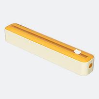 Magnetinis Virtuvės Reguliuojamas Kepimo Popieriaus Folijos Nesplėšomas Maistinės Plėvelės Pjoviklis plastic wrap cutter - suction cup model geltona