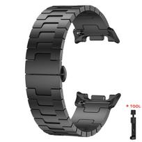 Prabangus titano dirželis Samsung Galaxy Watch 8/8 Classic vyriškas verslo apyrankė Samsung Watch Ultra 47 2025/2025 metalinė apyrankė Watch Ultra 47mm juoda