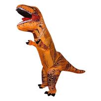 Juokingas vaikiškas dinozauro kostiumas - Tironzauras Reksas Helovino pasirodymų rekvizitas Child 125-155cm orange
