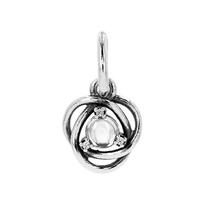 Pandora Charm Eternity Circle Birthstone Dangle April 793125C04 793125C04