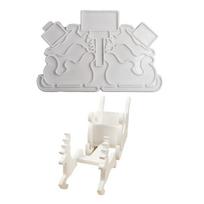 Christmas Sleigh Deer Silicone Molds Epoxy Resin Silicone Molds for Epoxy Resin, Gypsum Ornament, Christmas Decoration 1 gray