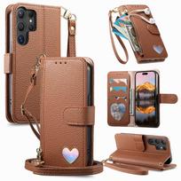For Samsung Galaxy S26 S25 Edge S24 S23 S22 Ultra Wallet Case - Zipper Purse with 3 Card Slots, Stand & Wrist Strap, Cute Cover For Galaxy S26 Ultra ruda