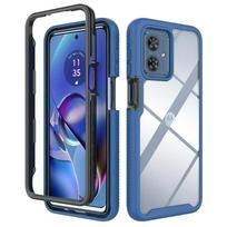 Skirta Motorola Moto G86 Power G56 G77 G87 G55 G35 G24 G54 Power 5G kristalinis dėklas galinis dangtelis Moto G84 dėklas Telefonas G14 G 86 G04s funda Moto G66J 5G&No Screen Protector tamsiai mėlyna spalva