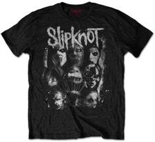 Slipknot WANYK White Splatter Black T-Shirt OFFICIAL M gray