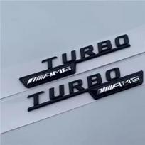 3D ABS Automobilio Raidės Sparno Apdailos Ženklelis BITURBO 4MATIC Plus Emblema Lipdukas Skirtas Mercedes Benz AMG C43 E43 GLC43 W205 W213 Aksesuaras TB7 gray