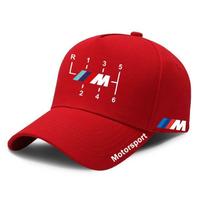 Klasikinės BMW beisbolo kepurės Reguliuojamos laisvalaikio kepurės Siuvinėtas logotipas BMW M3 M4 M5 E39 E46 E60 E90 X1 X3 Interjero lipdukas cybr60 red