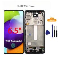 6,5  AMOLED ekranas, skirtas Samsung Galaxy A52 4G, LCD jutiklinio ekrano pakeitimas, skirtas Samsung A52 A525F A525M A525F/DS, LCD ekranas OLED Black Frame