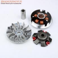 Scooter Variator Kit Racing Roller 18x14mm 12g & Fixed Drive Half Pulley For SYM Fiddle 2 Jet 4 Orbit 1 Symphony 125cc 150cc 4T gray