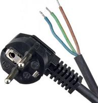 Connection cable W-3T H05RR-F 3x1.5, 1.5m, with non-removable plug, rubber, black 51.907 | 5901769012431