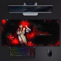 Gražus Karštas Anime Hhigh School D X D Rias Gremory Pelės Padėkliukas Pelės Padėkliukas Didelis Žaidimų Užrakintas Kraštas Storas PC Stalo Desk Kilimėlis 800x300x2mm