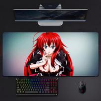 Gražus Karštas Anime Hhigh School D X D Rias Gremory Pelės Padėkliukas Pelės Padėkliukas Didelis Žaidimų Užrakintas Kraštas Storas PC Stalo Desk Kilimėlis 800x400x2mm