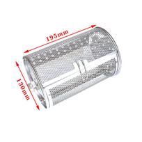 Stainless Oven Steel Rotisserie Grill For Kitchen Fry Basket Coffee Bean Grilled Cage Drum Rack Air Fryer Accessories Universal Matches the image