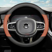 Odinis automobilio vairo užvalkalas, skirtas Volvo XC60 XC90 S90 XC40 S90 V60 2018 2024 2025 2026 Priedai Round Black black