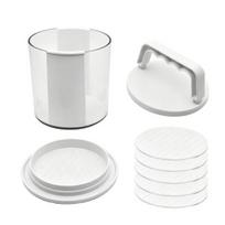 Consistent Patty Shaper Burger Maker, Multi-Layer Hamburger Press Set, Non-Stick Plastic Kitchen Tool for Cooking Mold BBQ And Meat Prep Outdoor Grill 5pcs
