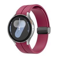 Originalus silikoninis dirželis Samsung Galaxy Watch 7 6 5 4 FE 44mm 40mm/5 pro 45mm magnetinei apyrankei watch6 Classic 43mm 47mm dirželis 6 Classic 43mm 47mm black