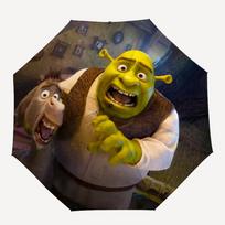 Shrek Theme Automatic Umbrella, Lightweight & Portable, 8 Rib, Perfect for Outdoor Travel, Birthdays, Christmas, Gifts. Three-fold umbrella