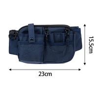 Belt Bag for Nurses, with Multiple Compartments, Practical Apron Dressing Materials black
