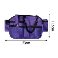 Belt Bag for Nurses, with Multiple Compartments, Practical Apron Dressing Materials violetinė