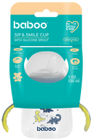 BABOO blue haze (150 ml) 6+ mėn mokymosi puodelis, 1 vnt.