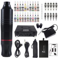 Kaukolė Ne. 1 Variklinis tatuiruočių rašiklio rinkinys studentams Skull No. 1 Motor Pen Set gray