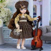 BJD lėlė ir drabužiai, daug nuimamų sąnarių, 30 cm 1/6, 3D akys, lėlė mergaitė, apsirengti, gimtadienio dovana, žaislas Doll and clothes black