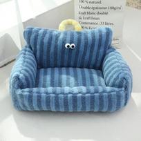 Šuniukams speciali sofa veislynas žiemos šiltas augintinis Internetas garsenybių katės lizdas mažas šuo šuo miegamasis kilimėlis žiemos lova 55X45 blue