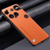 Luxury PU Leather Case For Nothing Phone 3 Back Cover Matte Silicone Shockproof Full Protection Phone Case For Nothing Phone3 5G For Nothing Phone 3 oranžinė