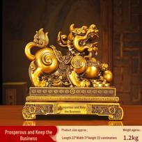 Pixiu Wealth-Attracting Statue: Brings Prosperity and Good Fortune for Home and Office Decor, Housewarming, and Opening Gifts. multi