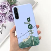 Oneplus Nord dėklas AC2001 AC2003 Mielas animacinių filmukų dinozauras Dangtelis 6,44'' Minkšto silikono telefono dėklai One Plus Nord 1+Nord Bamperis Oneplus Nord