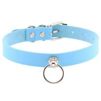 Black Goth Choker Collar For Women Necklace Fahsion Gothic Choker Punk Rock Leather Chocker Emo Harajuku Steampunk Jewelry blue
