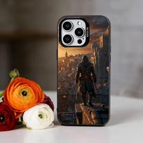 Assassins CreedTelefono dėklas iPhone 17,16,15,14,13,12,11 Plus,Pro Max,XS, Spalvingas Sidabrinis Telefono dėklas Funda Dangtelis iPhone15plus