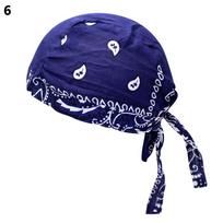 Cooling Sport Supplies Quick Dry Cap Pirate Cap Riding Hat Cycling Caps Cycling Bandana Helmet Liner Bicycle Headscarf blue