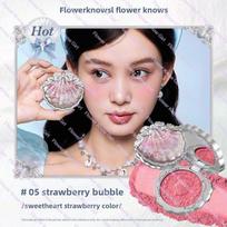 Flower Knows Little Angel Blushes Lightweight,Smooth,Long-lasting All-Day Face Enhancing Makeup Korean Blush Cream For Cheek black