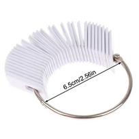 30Pcs/set Hairdresser Dyeing Practice Swatches White Hair Color Rings Card Hair Charts For Hair Dye Salon Hairdressing white